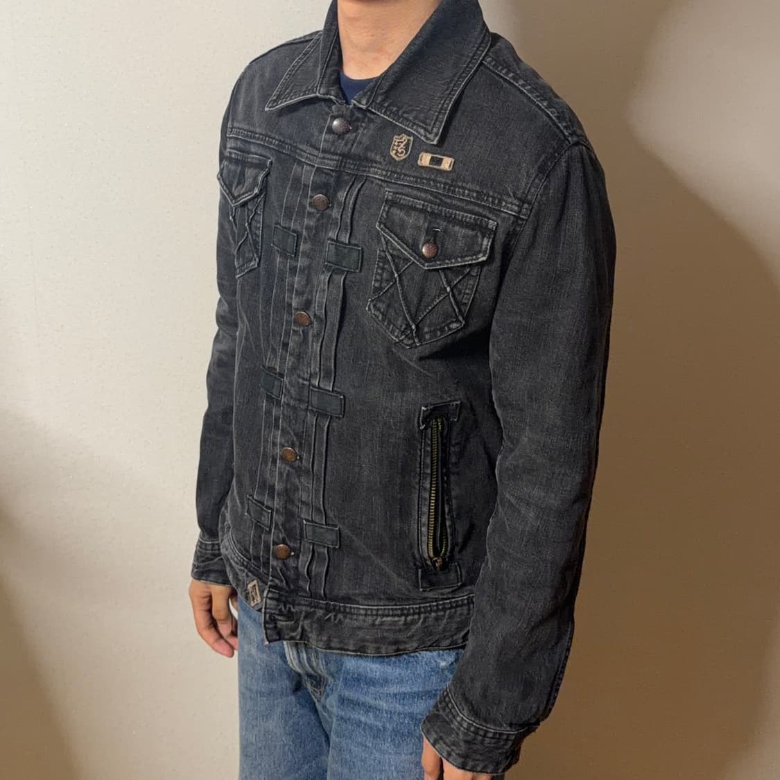 DIESEL 디젤 패치 데님 자켓 상품이미지1