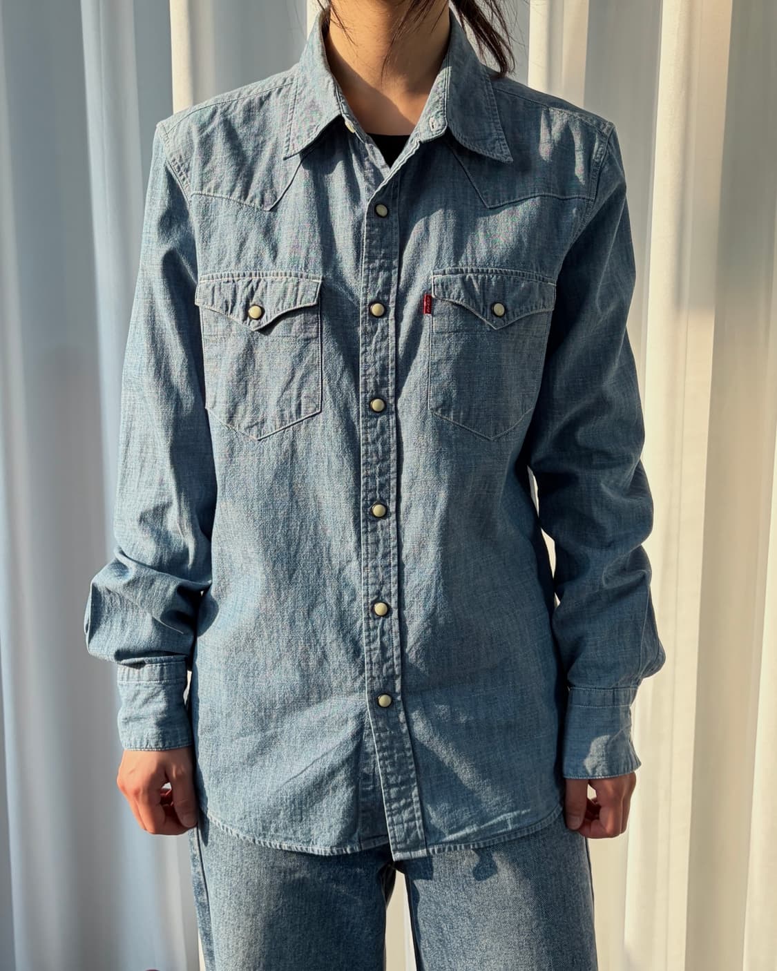 [S]리바이스 샴브레이 웨스턴 셔츠 상품이미지1