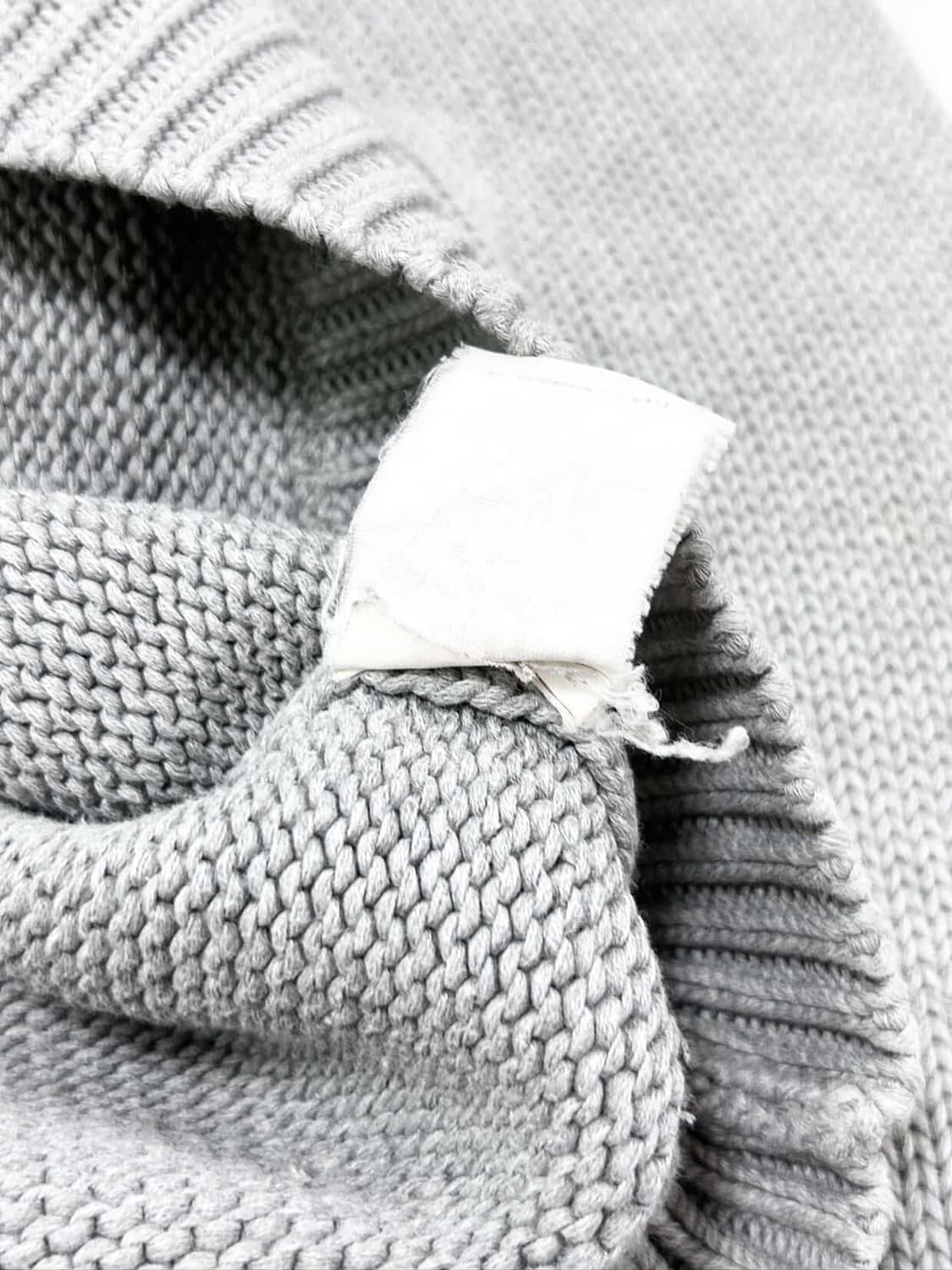 폴로스포츠 그린배색 그레이 숄카라 니트 상품이미지8