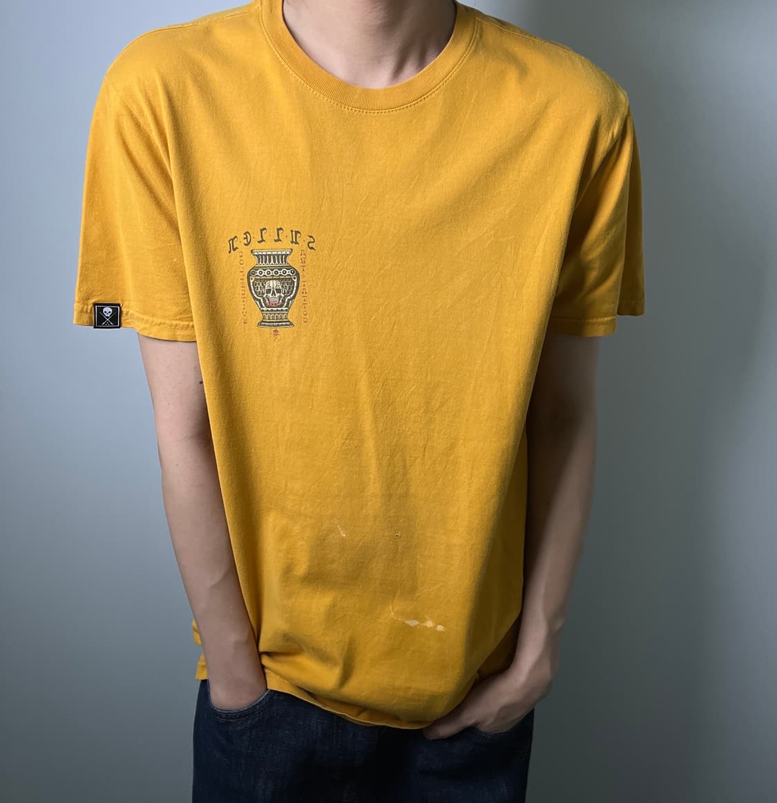 sullen art collective 빈티지 락 펑크 스컬 반팔 티셔츠 상품이미지3