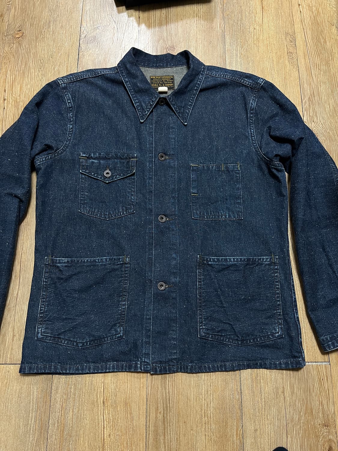 택포35) RRL 더블알엘 데님 밀리터리 워크자켓 M 상품이미지2