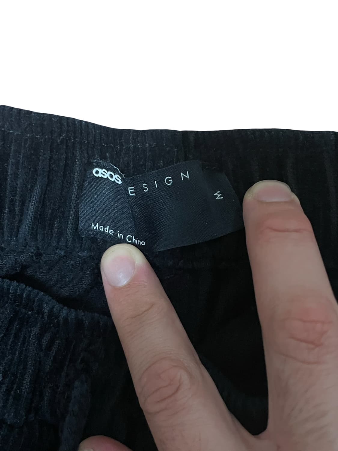 Asos design 울트라 와이드 오버사이즈 벨벳 팬츠 상품이미지5