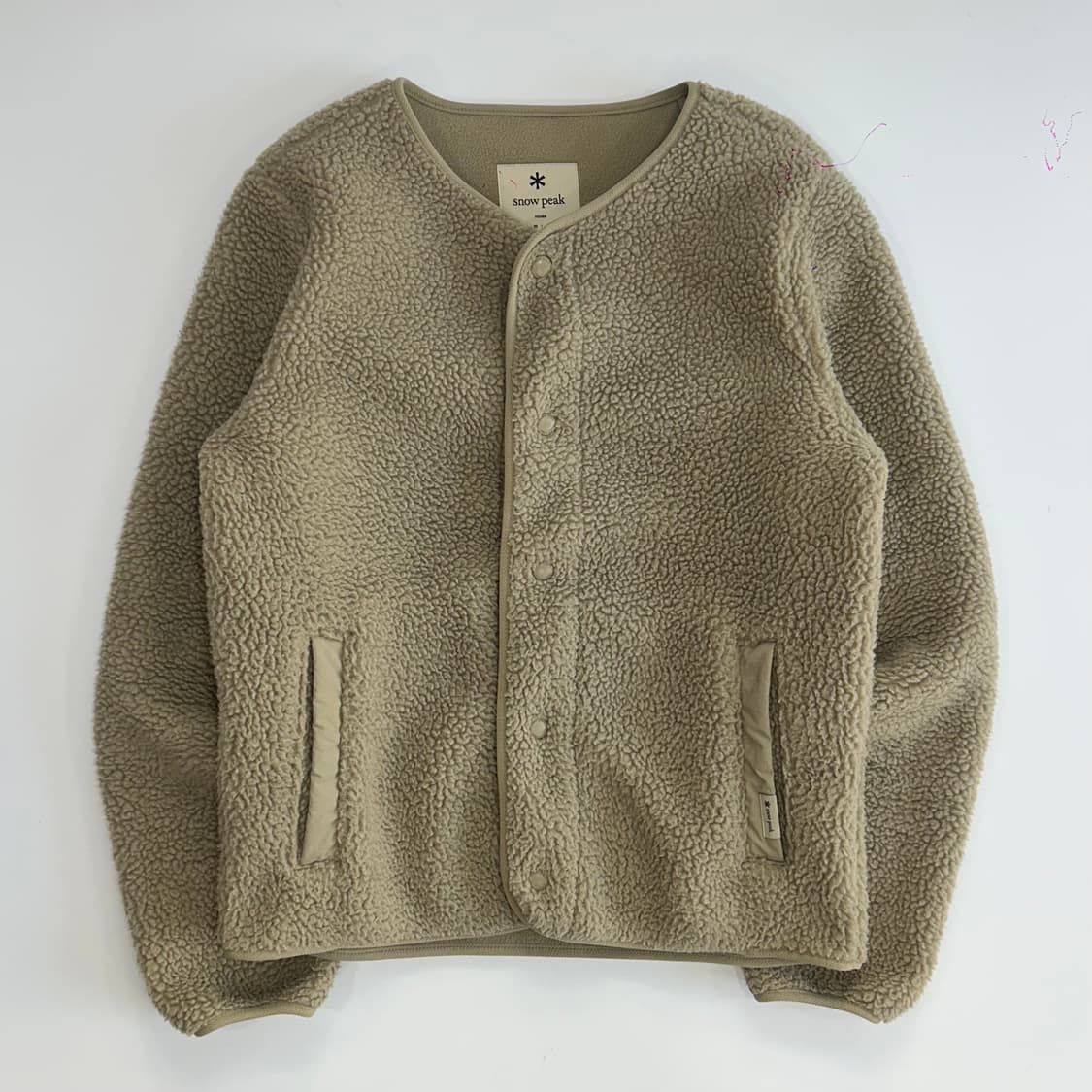Snow peak 스노우피크 베이지 후리스 자켓 상품이미지3