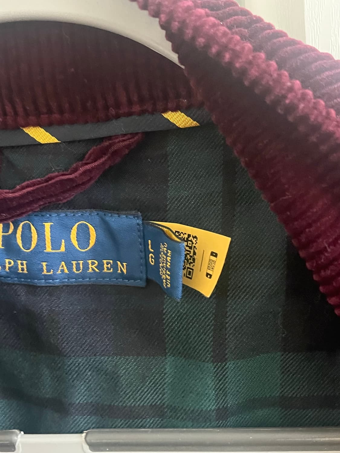 폴로 코듀로이 버건디 자켓 상품이미지2