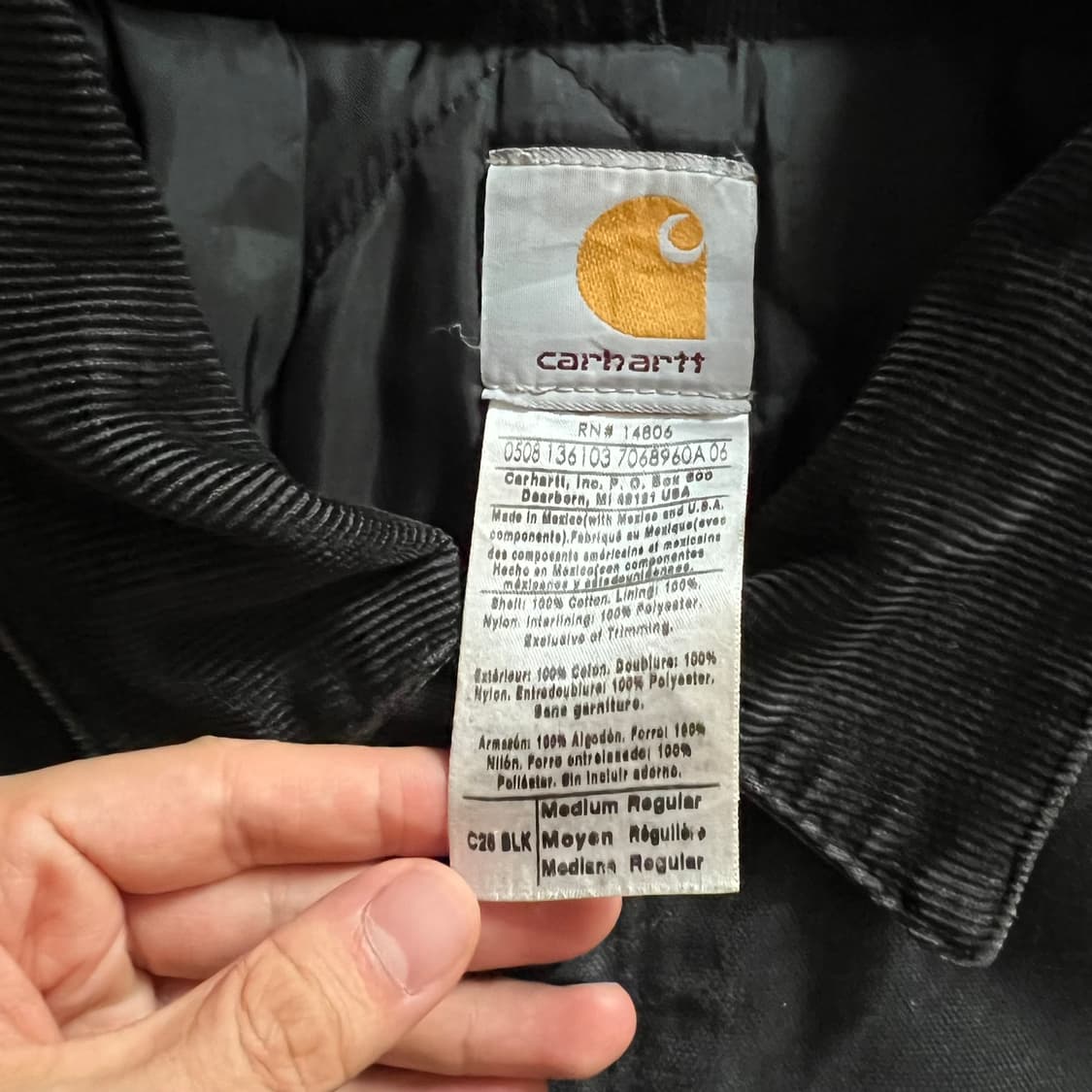 [CARHARTT] 칼하트 워크자켓 C28 BLK 상품이미지2