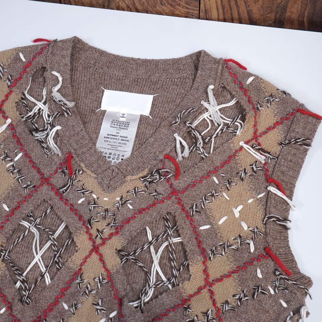 메종 마르지엘라 컷아웃 탱크 베스트 상품이미지7