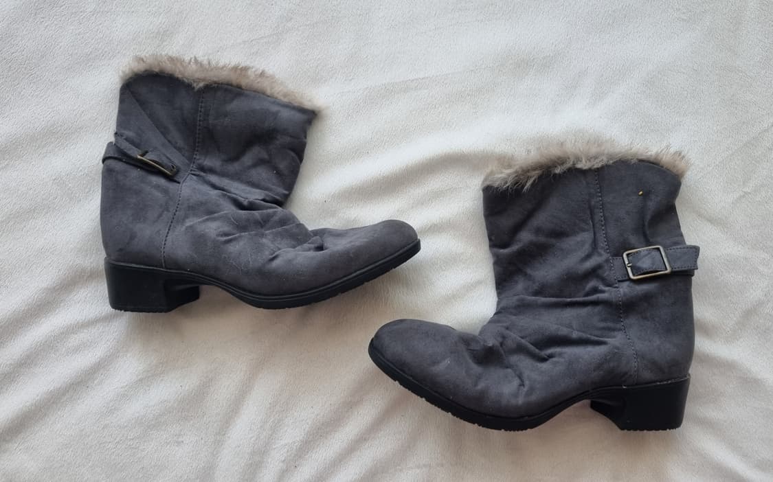 빈티지 모리걸 하구미 그레이 부츠 상품이미지1