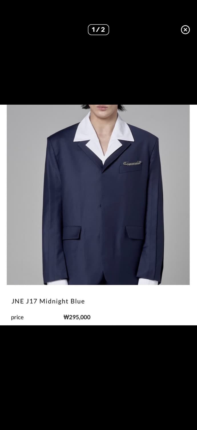 junne 준느 j17 네이비 블레이저 L사이즈 셋업 상품이미지1