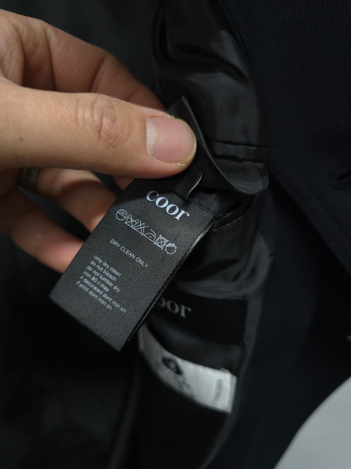 (새상품급) 쿠어 울 더블 트렌치 코트 (네이비) 상품이미지9