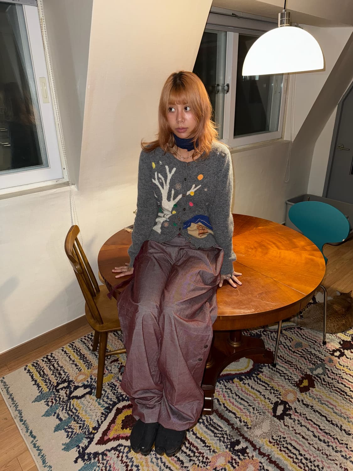 MAX&CO red detail pants 상품이미지2