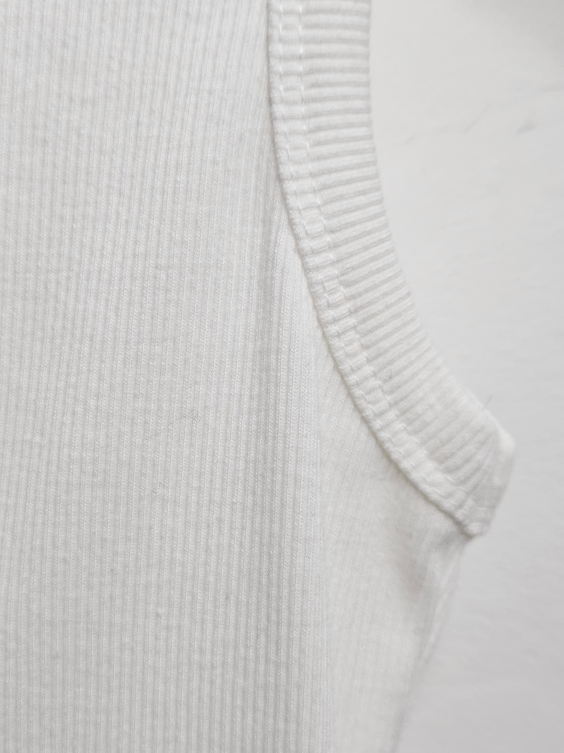 화이트 골지 나시티 (내수상품) 상품이미지6