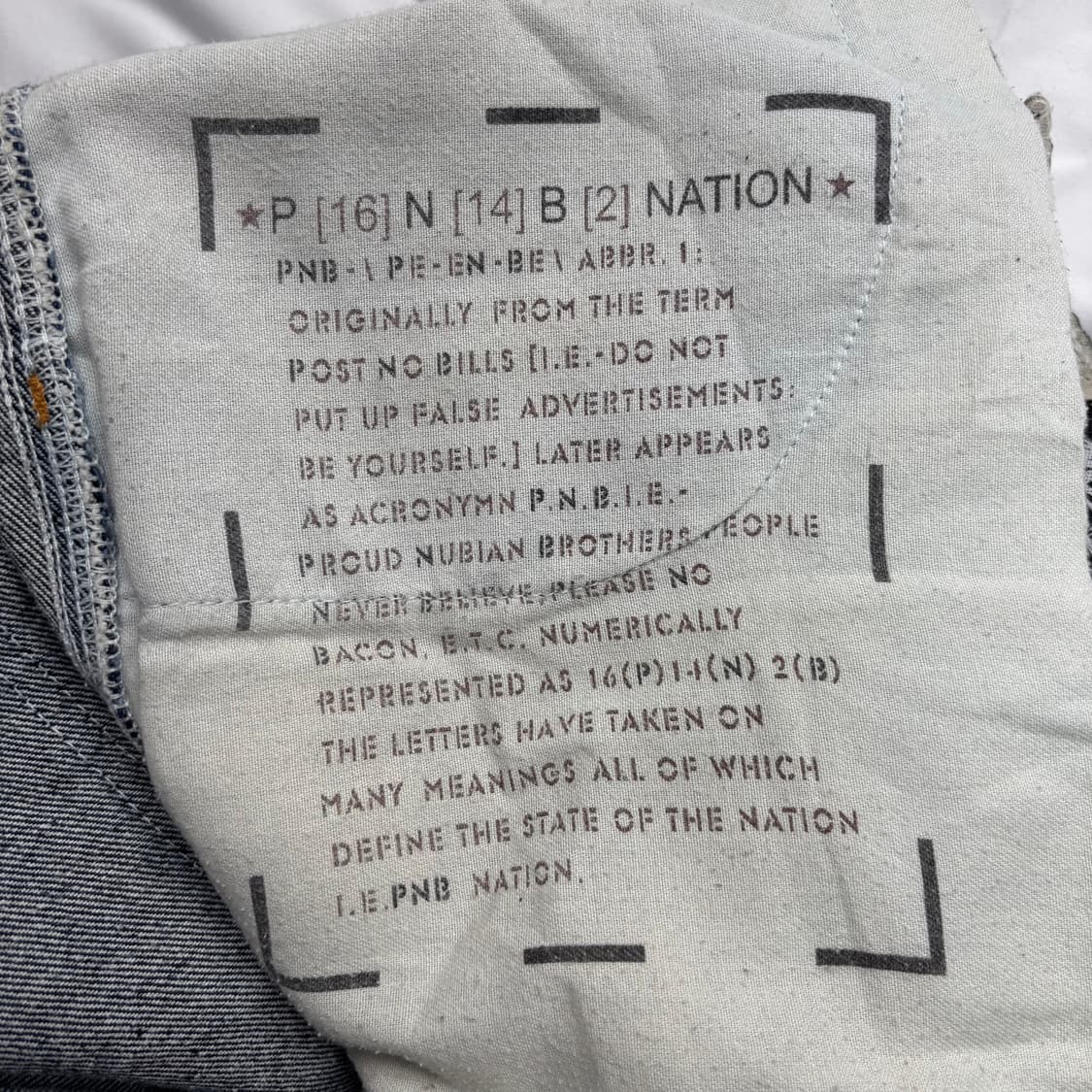 PNB Nation Clothing 빈티지 데님 카펜터 팬츠 39inch 상품이미지7