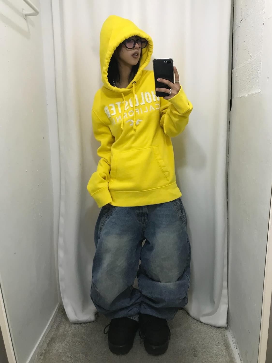 Hollister Yellow Hoodie 상품이미지2