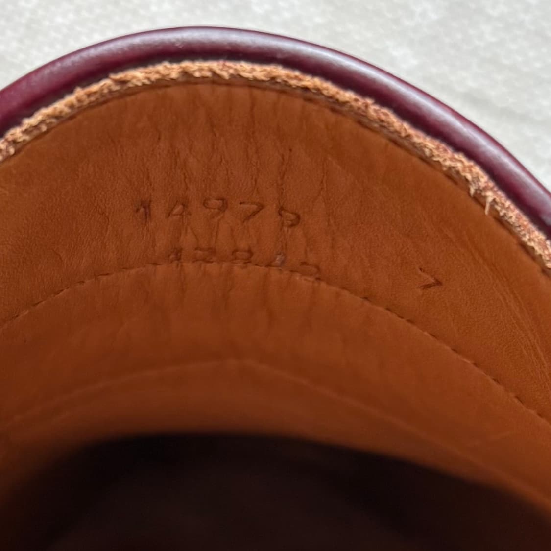 [UK7]  YANKO 14979 버건디 브라운 카프 와이팁 페니 로퍼 상품이미지10