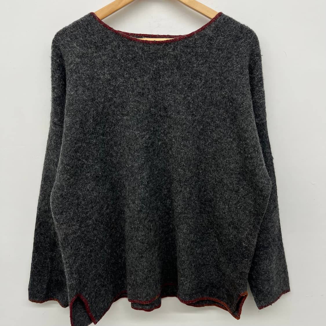 울리치 회색 울 니트 스웨터 L 상품이미지2