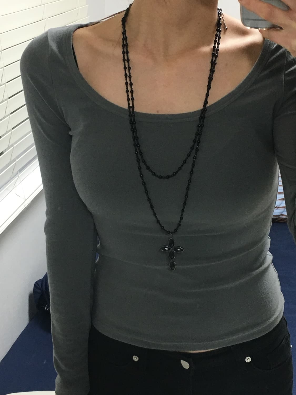 black miniball necklace  상품이미지3