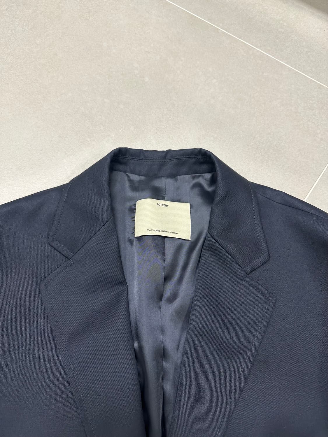 포터리 네이비 울 수트 셋업 2/3 상품이미지3