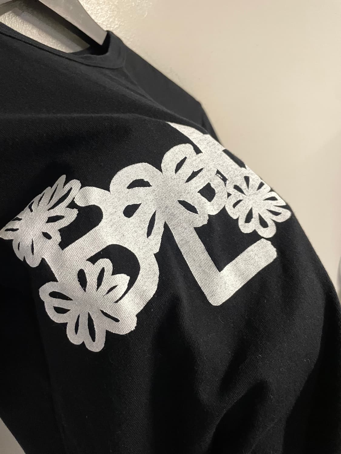 BLACK Comme des Garcons flower t-shirt  상품이미지7