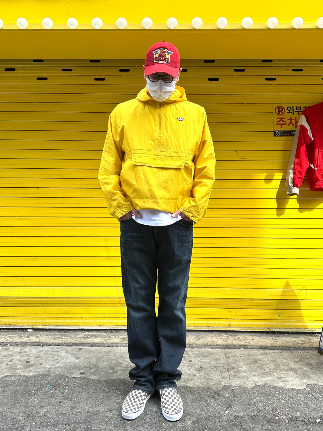 아디다스 오리지널스 LW 팝 자켓 옐로우 2XL 상품이미지4