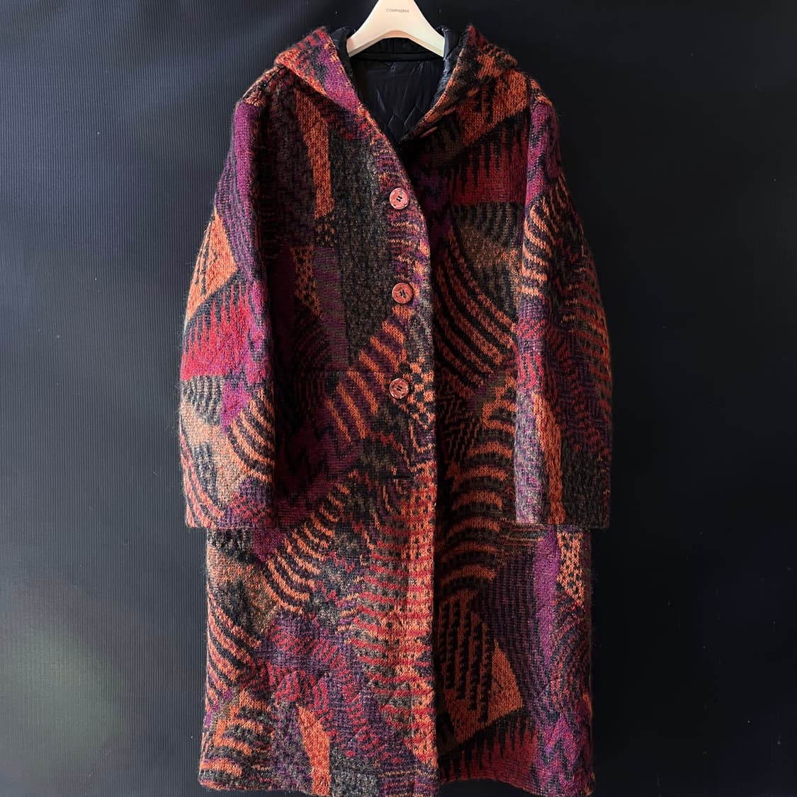  00s MISSONI 모헤어 시그니처 리버시블 코트  상품이미지2