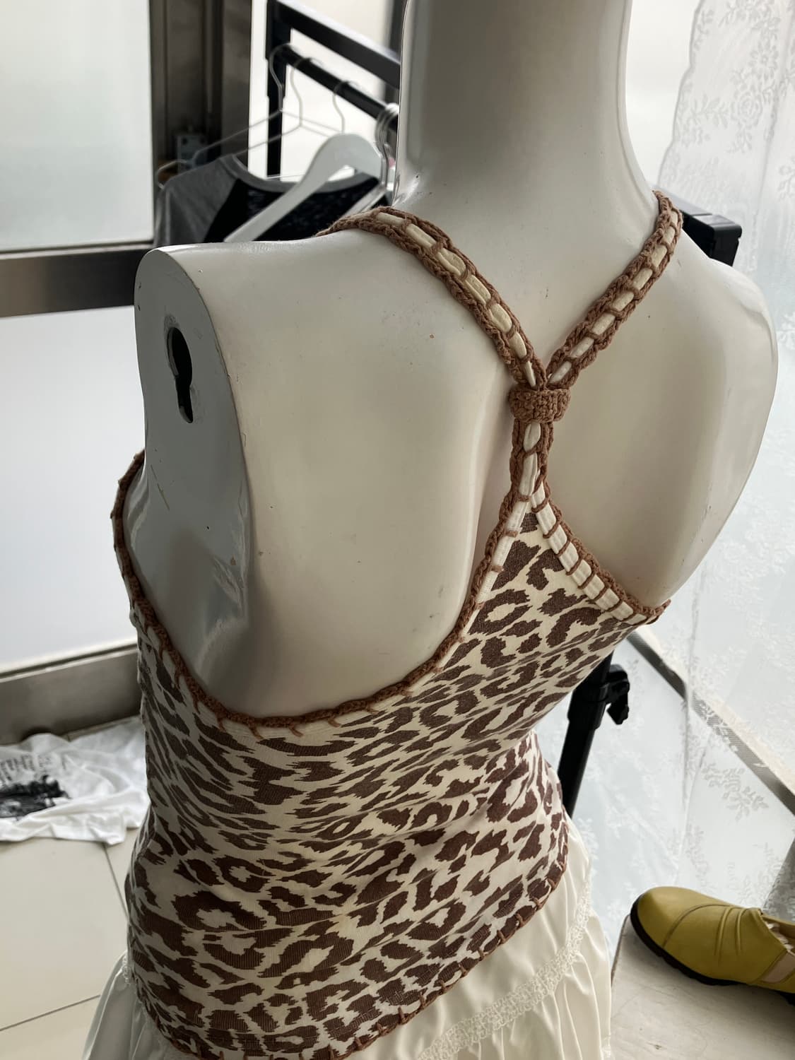 hagumi brown leopard sleeveless 상품이미지2