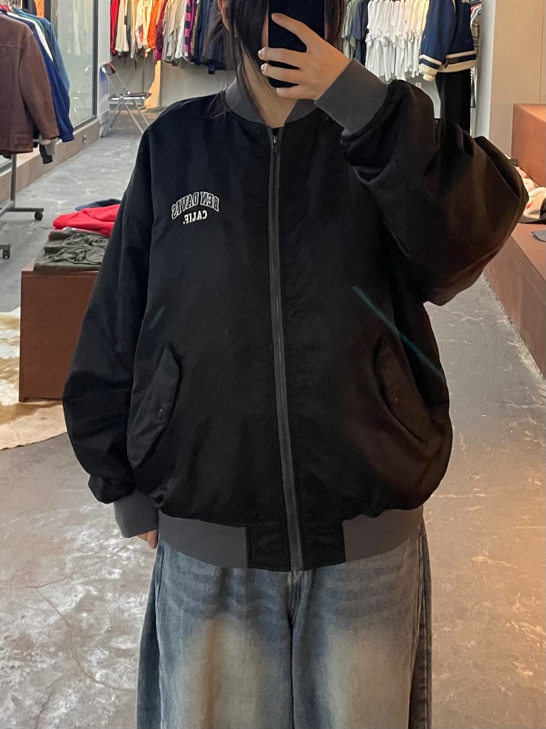 벤 데이비스 올드스쿨 나일론 바시티 자켓 H2328 상품이미지1