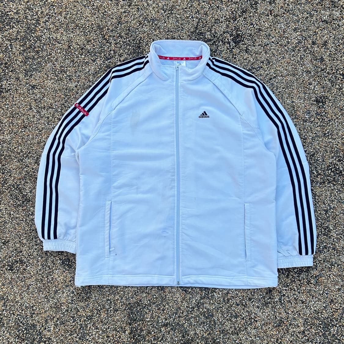 아디다스(ADIDAS) 우븐 트랙탑 화이트 바람막이 상품이미지1