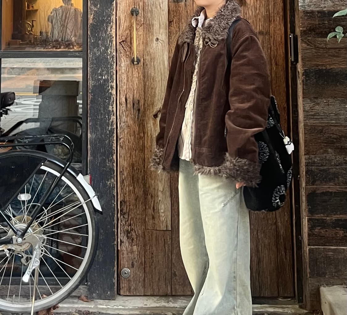 퍼 무스탕 자켓 상품이미지1