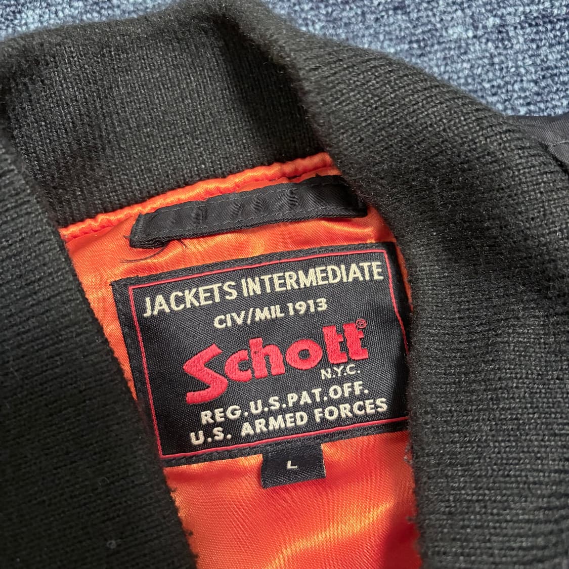 쇼트 ma-1 항공점퍼 블랙 상품이미지5