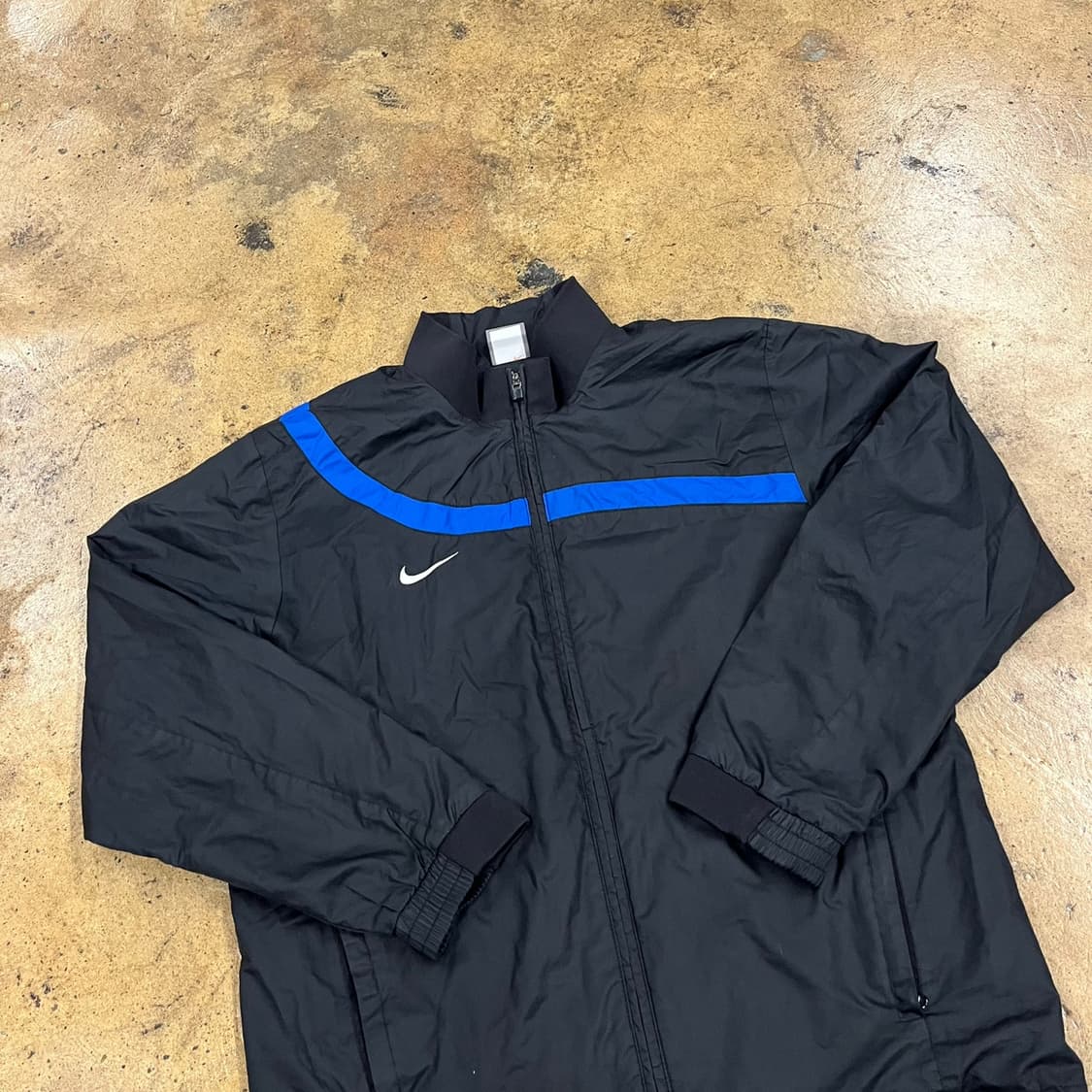 [정품/M] 나이키 블랙 블루 트랙 바람막이 자켓 b19 상품이미지1