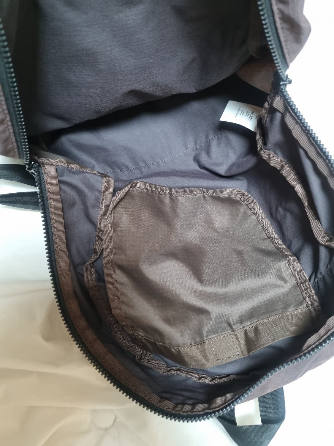 미스치프 나일론 백팩 브라운 상품이미지2