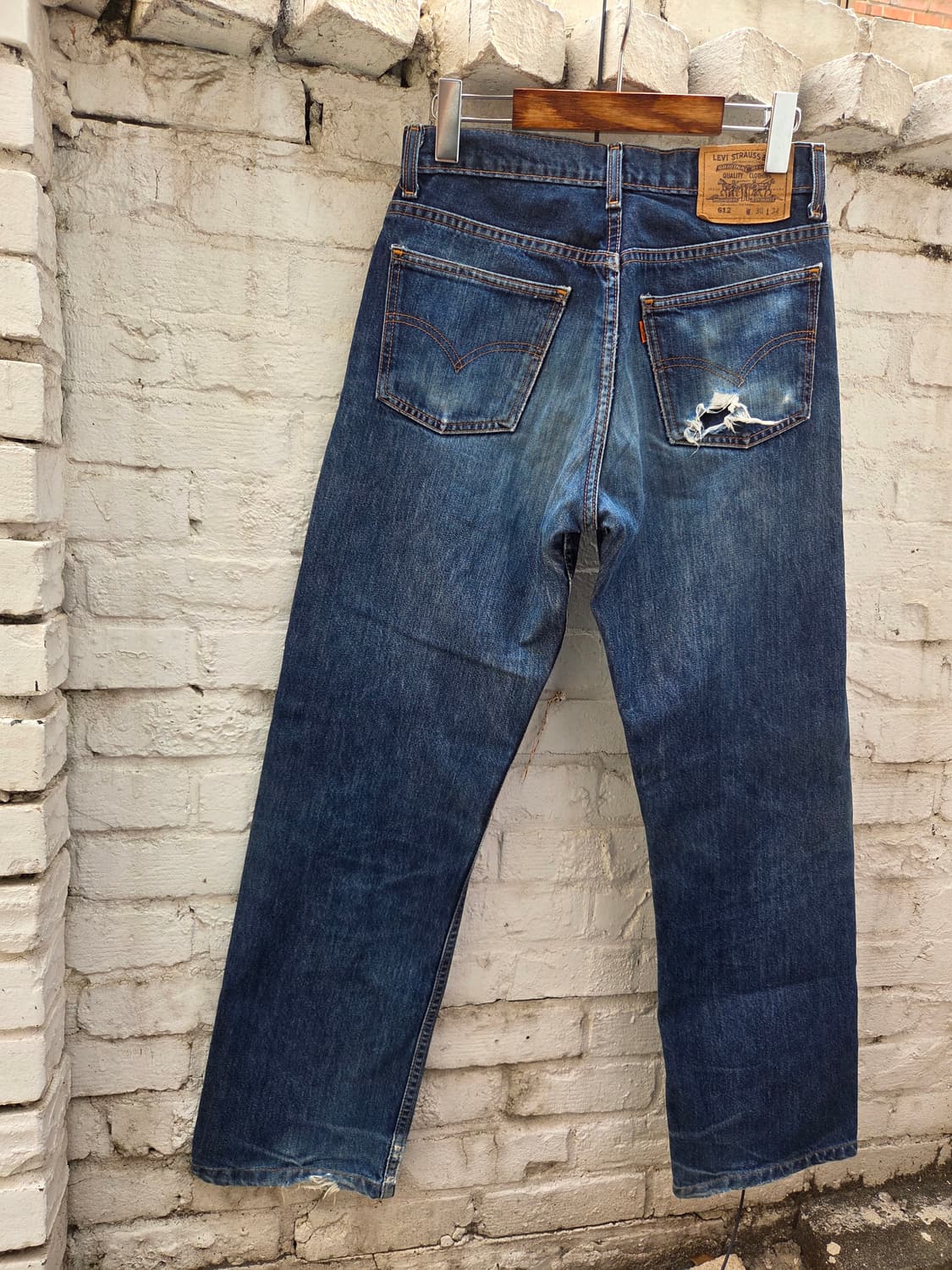 90's 리바이스 612 오렌지탭 데님팬츠 상품이미지2