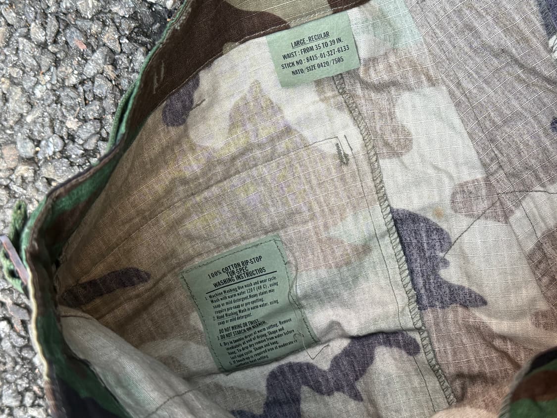 데드스탁 우드랜드 카모 립스탁 카고팬츠  상품이미지7