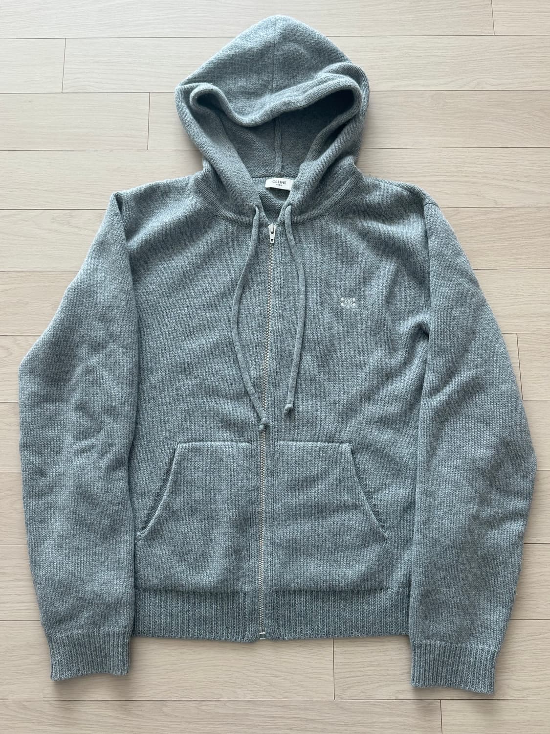 셀린느 트리옹프 울 캐시미어 후드집업 상품이미지1