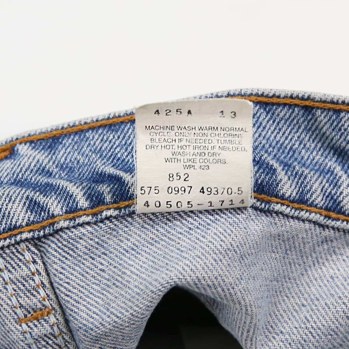 리바이스 505 90s 연청 36 (34~35) usa made 상품이미지8