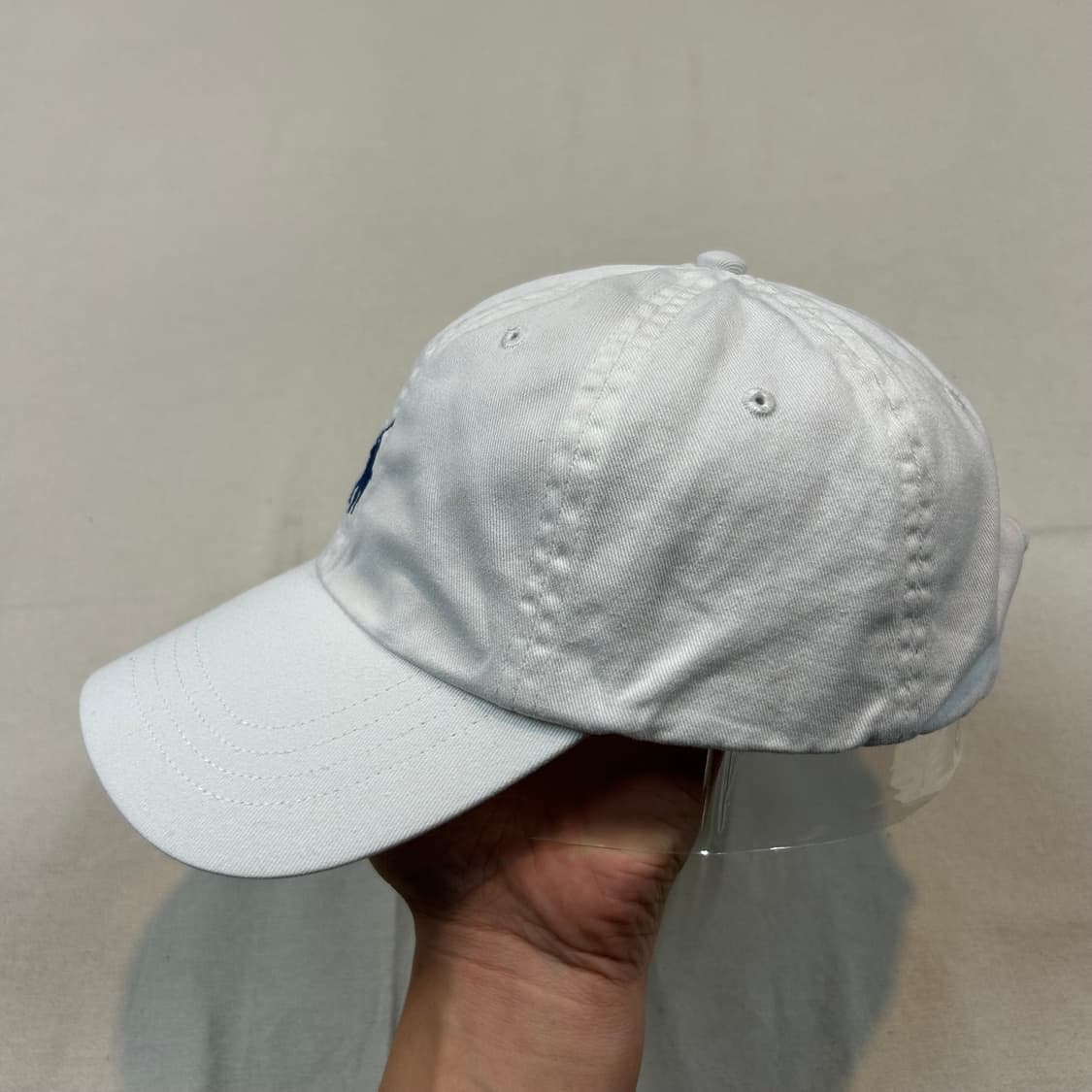 Free) 폴로 랄프로렌 화이트 볼캡 모자 상품이미지3