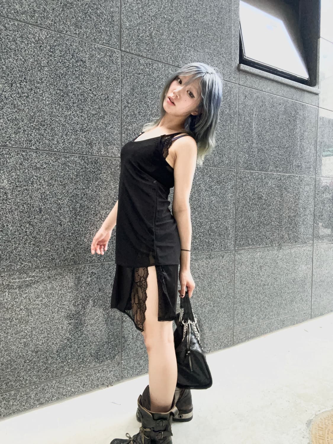side-cut detailed slip one piece 상품이미지2