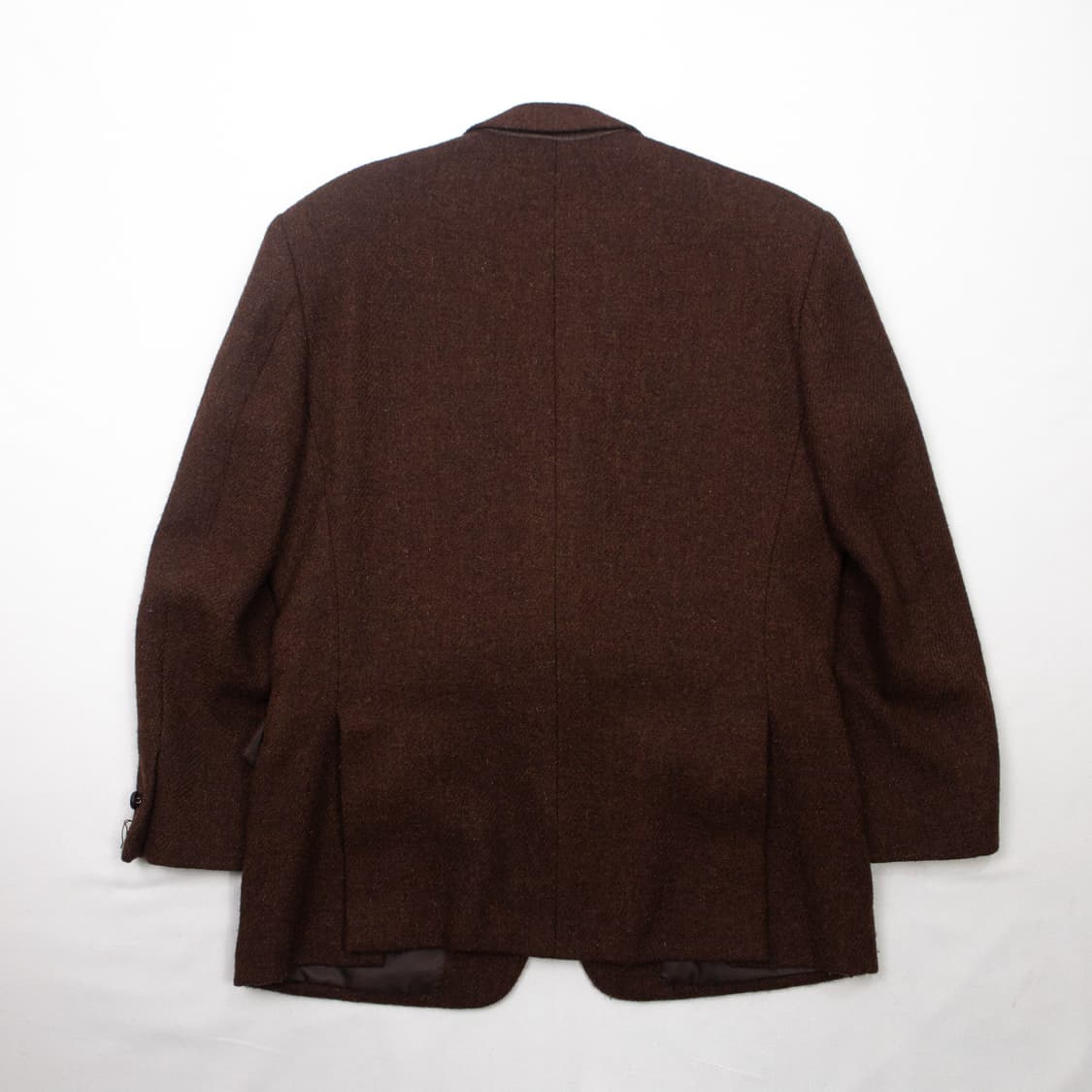 80s 해리스 트위드 울 블레이저 자켓 브라운 상품이미지6