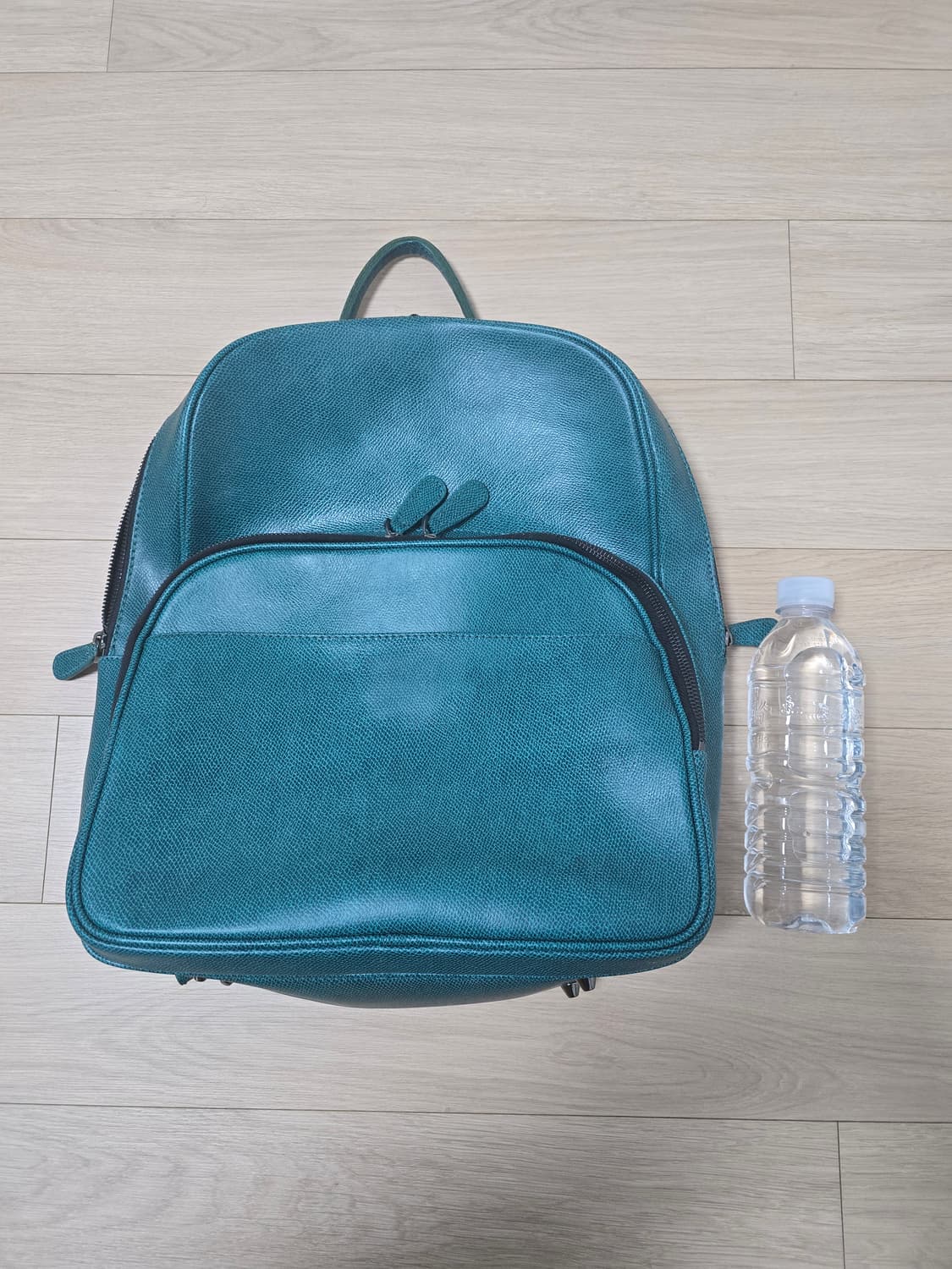 킨록 빈티지 소가죽 청록색 백팩 상품이미지9