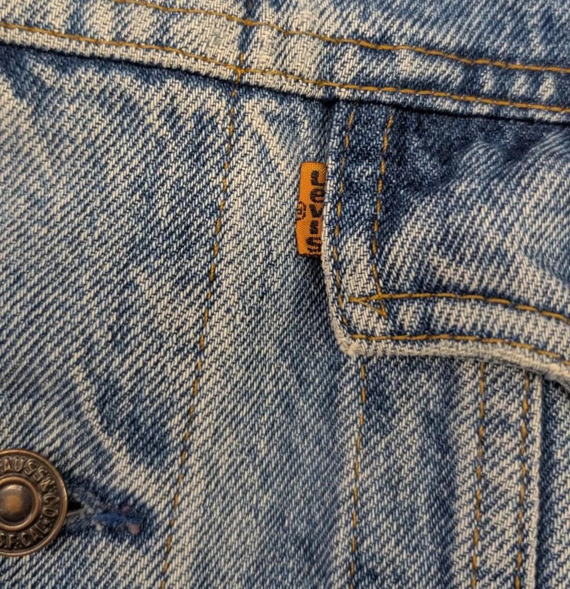 90‘s 빈티지 리바이스 오렌지탭 워시드 자켓 상품이미지3