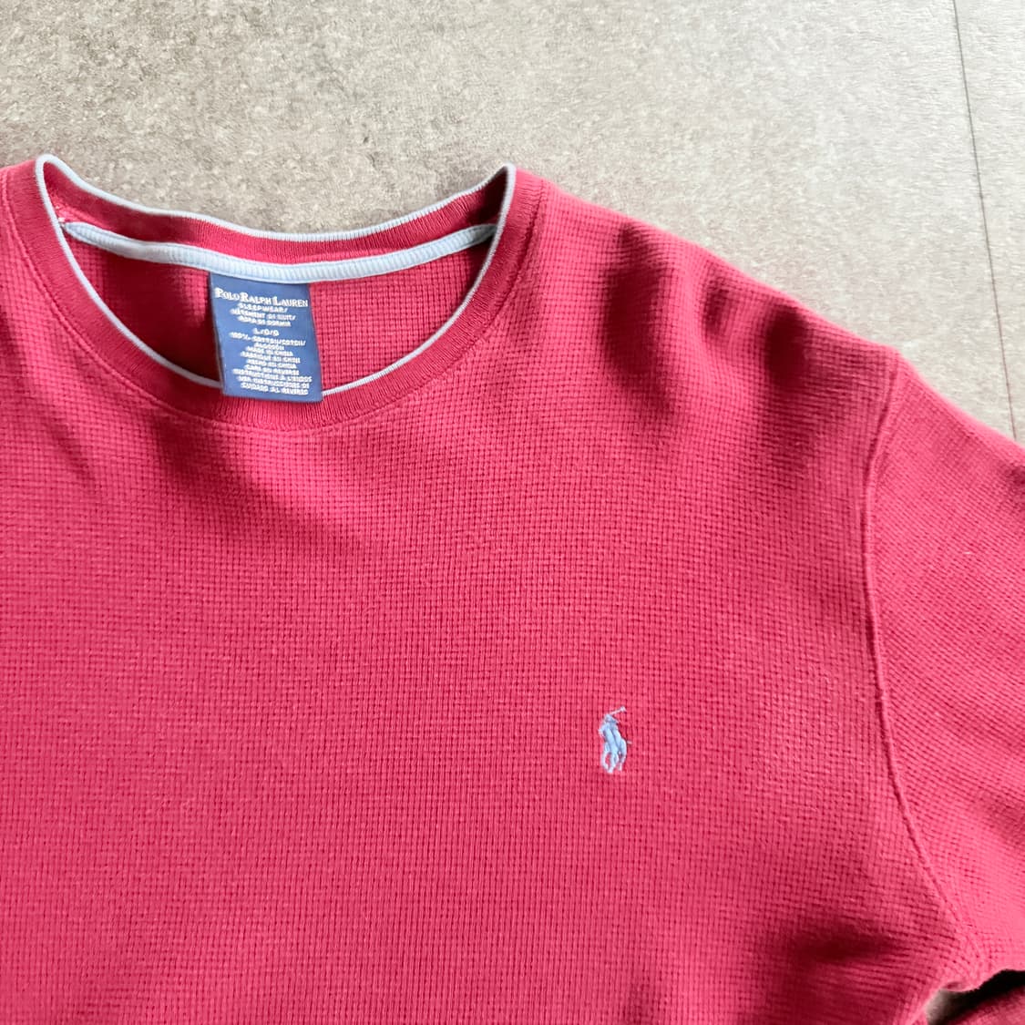 폴로 랄프로렌 와플 긴팔티  상품이미지3