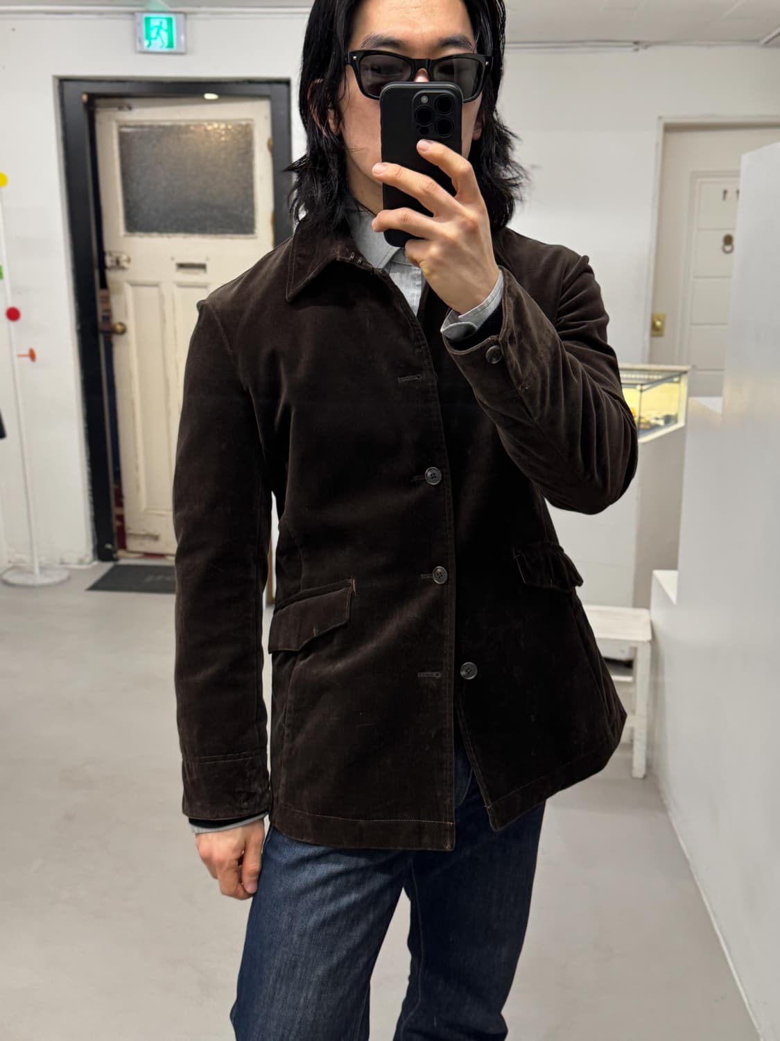 Takeo Kikuchi 프렌치워크 벨벳 자켓 상품이미지7