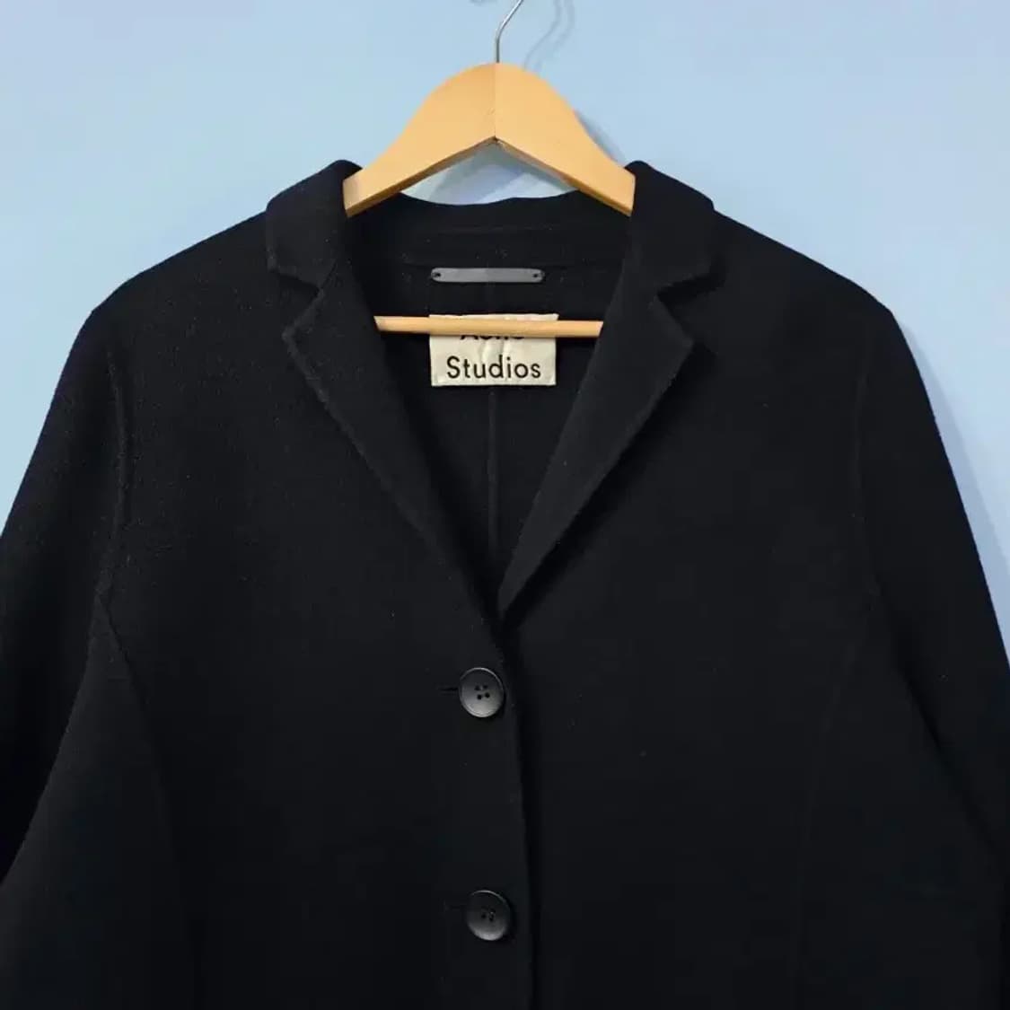 아크네 스튜디오 블랙 오버핏 캐시미어 코트 ~~55반 상품이미지4