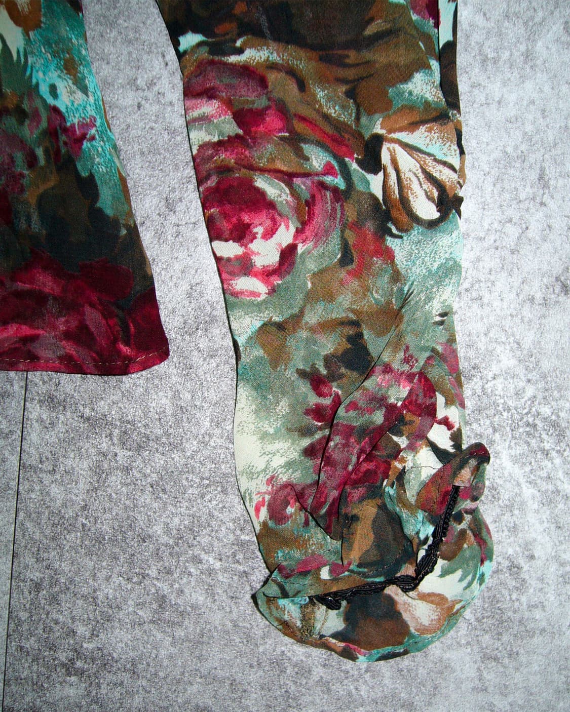 MNG Rose Green See-Through Top 상품이미지4