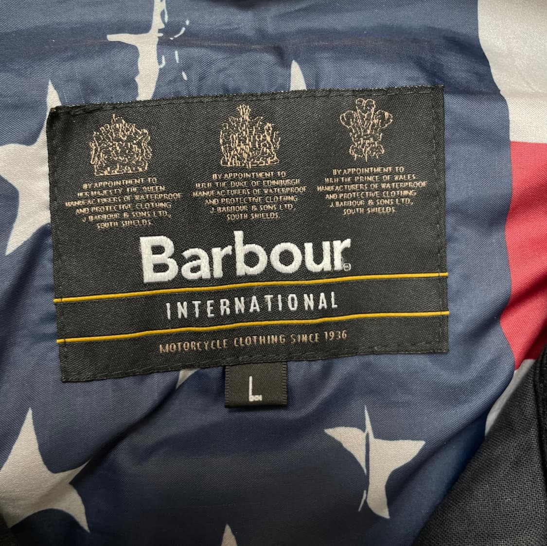 바버 Barbour 네이비 인터내셔널 스티브 맥퀸 왁스 자켓 L(110) 상품이미지3