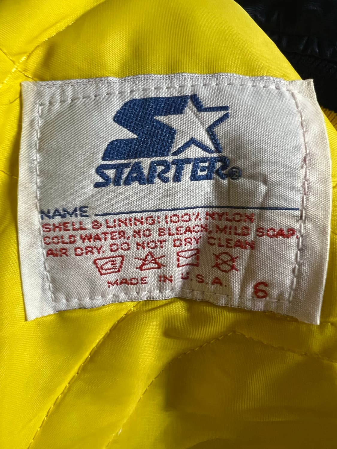 빈티지 스타터 노트르담 바시티 자켓 상품이미지8