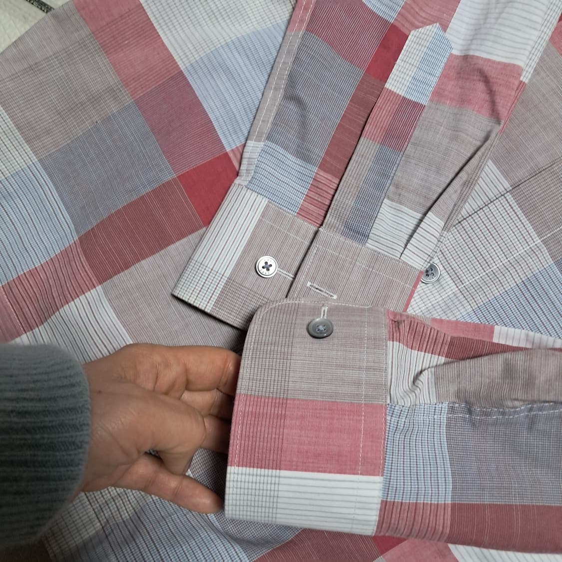 닥스 남성 체크 셔츠 100(거의 새제품) 상품이미지8