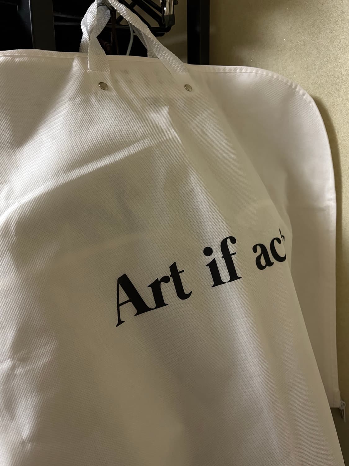 아트이프액츠 레더 카라 카센티노 하프코트 블랙 M사이즈 상품이미지5