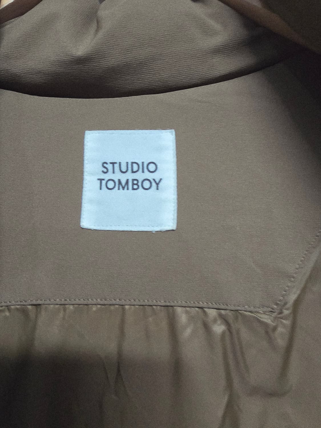 스튜디오톰보이 다운롱패딩 브라운 상품이미지6