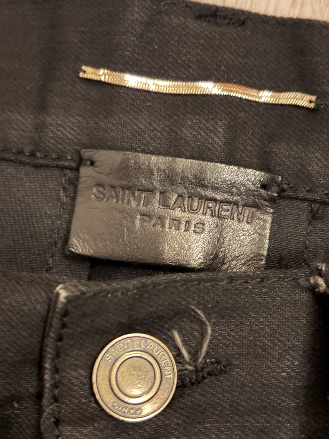 생로랑 13fw 레더패널진 상품이미지3